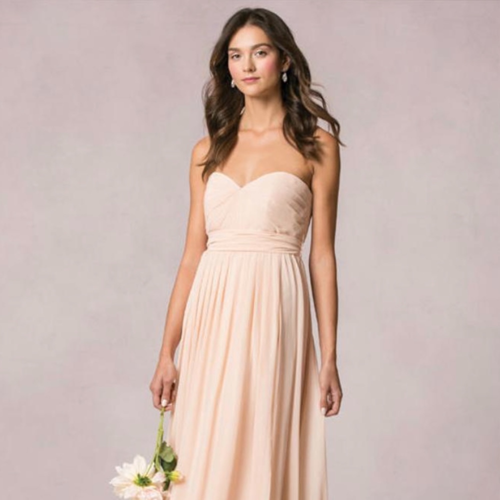 Jenny Yoo Blush Chiffon Mira Formal Bridesmaid/MOB